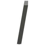 vidaXL Pieds de table à manger en U 2 pièces Anthracite 100 x (72-73) cm Acier