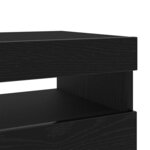 vidaXL Meuble TV Noir 100 x 35 x 40 cm Bois d'ingénierie