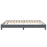 vidaXL Cadre de lit sans matelas gris foncé 200x220 cm velours
