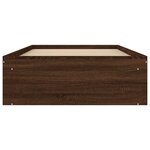 vidaXL Cadre de lit chêne marron 90x190 cm