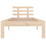 vidaXL Cadre de lit sans matelas bois massif 100x200 cm