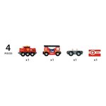 Brio World Train des Pompiers - Accessoire Circuit de train en bois - Ravensburger - Mixte des 3 ans - 33844