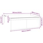 vidaXL Auvent Rétractable Rayé Bleu et blanc 350 x 200 cm Tissu  métal