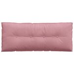 vidaXL Coussin de Dos Rose 120 x 50 cm Tissu en velours côtelé