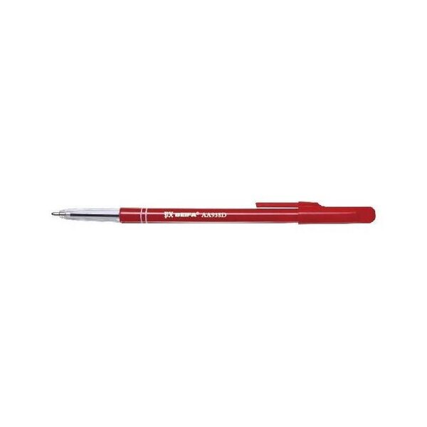 Stylo Bille Semi transparent Pointe Moyenne 1 mm Encre Rouge A PLUS