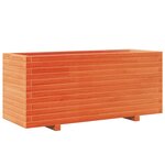 vidaXL Jardinière cire marron 110x40x49 5 cm bois de pin massif