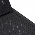 vidaXL Chaise longue réglable en hauteur à 4 positions polypropylène