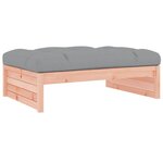 vidaXL Salon de jardin 2 Pièces avec coussins bois massif douglas