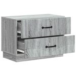 vidaXL Cabinet de chevet avec tiroir Sonoma gris 62 x 34 5 x 44 5 cm