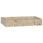 vidaXL Lavabo mural crème 38x24x6 5 cm marbre