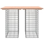 vidaXL Table de jardin Gabion Design 100x70x72 cm Bois massif Douglas