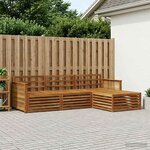 vidaXL Ensemble de canapés d'extérieur Naturel 249 x 162 5 x 73 cm