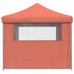 vidaXL Tente de réception pliable escamotable avec 4 parois latérales