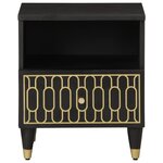 vidaXL Table de chevet 40x33x46 cm Bois de manguier solide