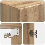 vidaXL Armoire Murale Chêne artisanal 33 x 34 5 x 90 cm