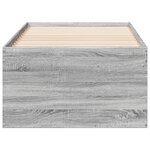 vidaXL Lit de jour avec tiroirs sans matelas sonoma gris 75x190 cm
