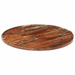 vidaXL Dessus de table Ø 70x2 5 cm rond bois massif de récupération