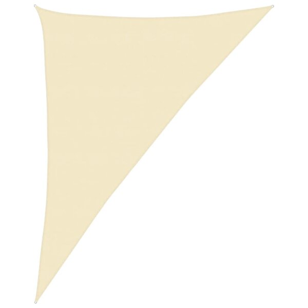 vidaXL Voile d'ombrage 160 g/m² Crème 4x5x6 8 m PEHD