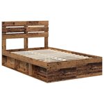 vidaXL Cadre de lit Bois ancien 120 x 200 cm Pin massif