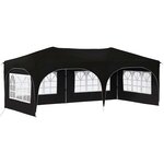 vidaXL Tente de fête pop-up 575 x 288 x 245 cm Noir Tissu Oxford
