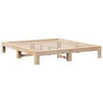 vidaXL Cadre de lit sans matelas 200x200 cm bois massif de pin