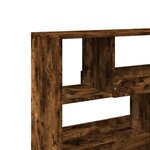 vidaXL Cloison de séparation chêne fumé bois d'ingénierie