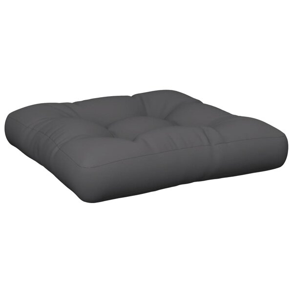 vidaXL Coussin de palette anthracite 60x61 5x10 cm tissu