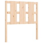 vidaXL Cadre de lit avec tête de lit 90x190 cm bois massif