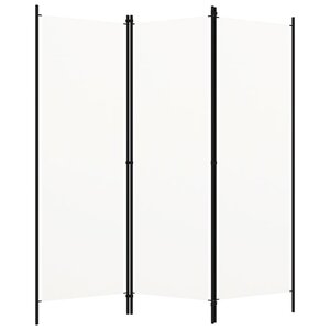 vidaXL Cloison de séparation 3 panneaux Blanc 150x180 cm