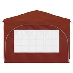 vidaXL Tente de fête pop-up 290 x 290 x 245 cm Terre cuite