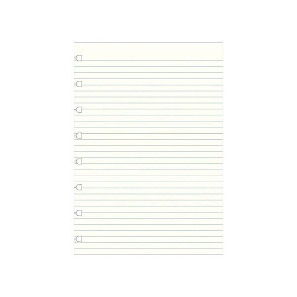Recharge pour carnet de notes rechargeable format A5, lignée, Blanc FILOFAX