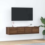 vidaXL Meuble TV 2 Pièces chêne marron 60x31x25 5 cm bois d'ingénierie