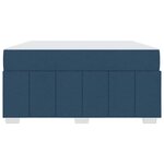 vidaXL Cadre de lit avec matelas Bleu 140 x 200 cm tissu
