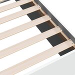 vidaXL Cadre de lit sans matelas blanc 75x190 cm bois d'ingénierie