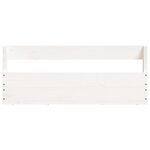 vidaXL Étagères à chaussures murales 2 Pièces Blanc 59x9x23 cm Pin massif