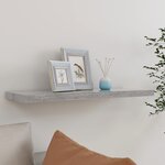 vidaXL Étagère murale flottante Gris béton 80x23 5x3 8 cm MDF