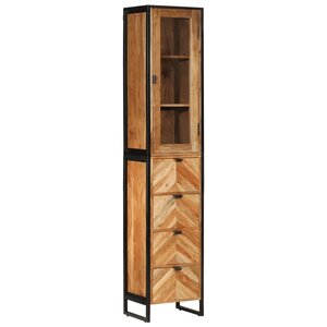 vidaXL Armoire de salle de bain 40x27x190 cm bois massif d'acacia