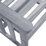vidaXL Chaises de jardin avec table à thé 159x61x92 cm bois d'acacia
