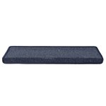 vidaXL Tapis d'escalier 15 Pièces 65x21x4 cm Gris et bleu