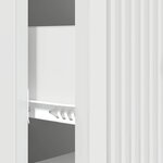 vidaXL Armoire à tiroirs Blanc brillant 33 x 34 5 x 90 cm
