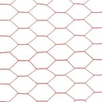 vidaXL Grillage Acier avec revêtement en PVC 25x1 5 m Rouge