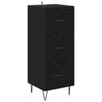vidaXL Haut Armoire Chêne noir 69 5 x 34 x 180 cm Bois d'ingénierie