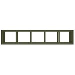 vidaXL Jardinière vert olive 200x40x80 cm acier laminé à froid