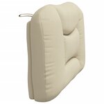 vidaXL Coussin de tête de lit Hvar crème 100 cm tissu
