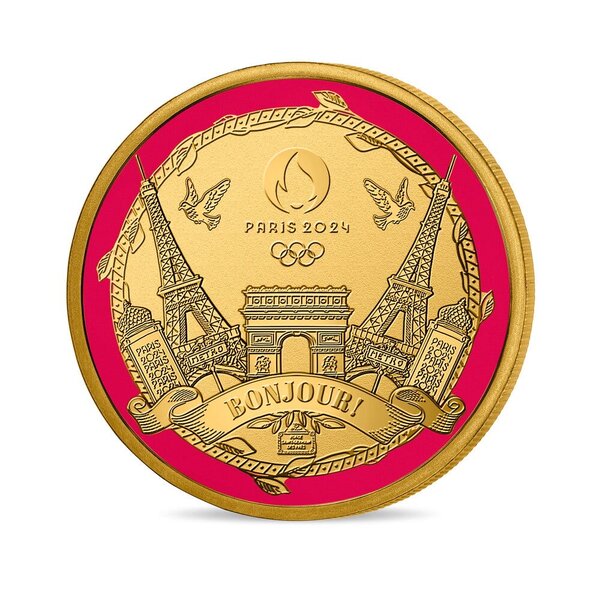 Jeux Olympiques de Paris 2024 - Médaillon "Bonjour!"