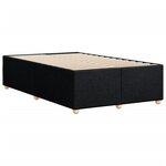 vidaXL Cadre de lit Noir 120x200 cm Tissu