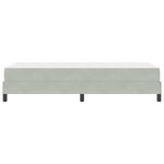vidaXL Lit boxspring avec matelas Gris clair 100 x 200 cm Velours