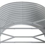 vidaXL Lit surélevé de jardin Acier enduit de poudre 322x100x68cm gris