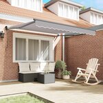 vidaXL Auvent Rétractable Gris clair 350 x 250 cm