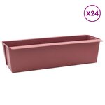 vidaXL Caisses à fleurs pour palettes Euro 24 Pièces Marron